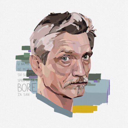 Crtež na akvarel papiru Rundek