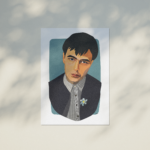 Print na akvarel papiru Divljan