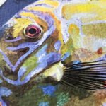 Print na akvarel papiru riba 2