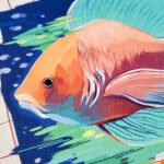 Print na akvarel papiru riba 1