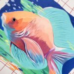 Print na akvarel papiru riba 1