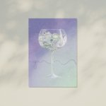 Print na akvarel papiru dzin