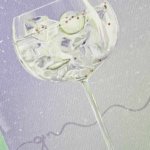 Print na akvarel papiru dzin